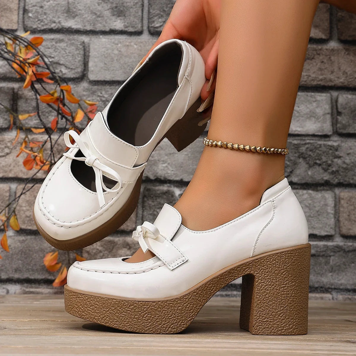 Blair | Scarpe con plateau e fiocco