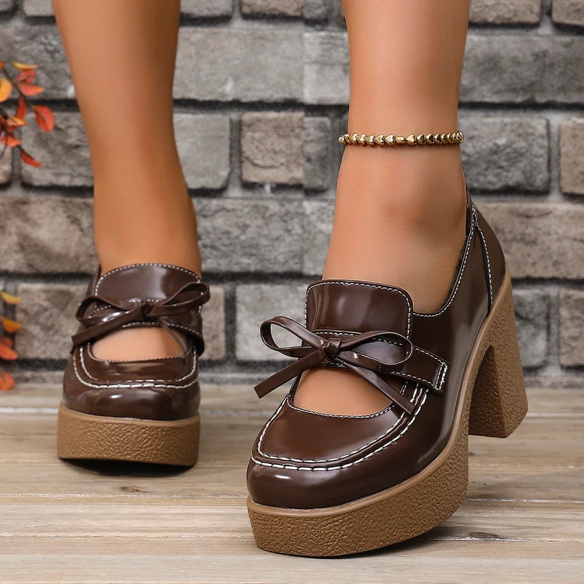 Blair | Scarpe con plateau e fiocco