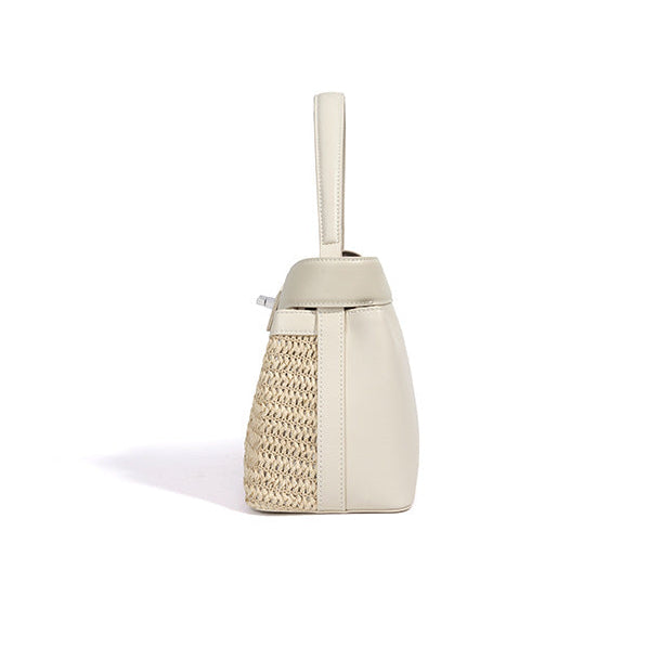 Dion | Borsa in rattan e pelle