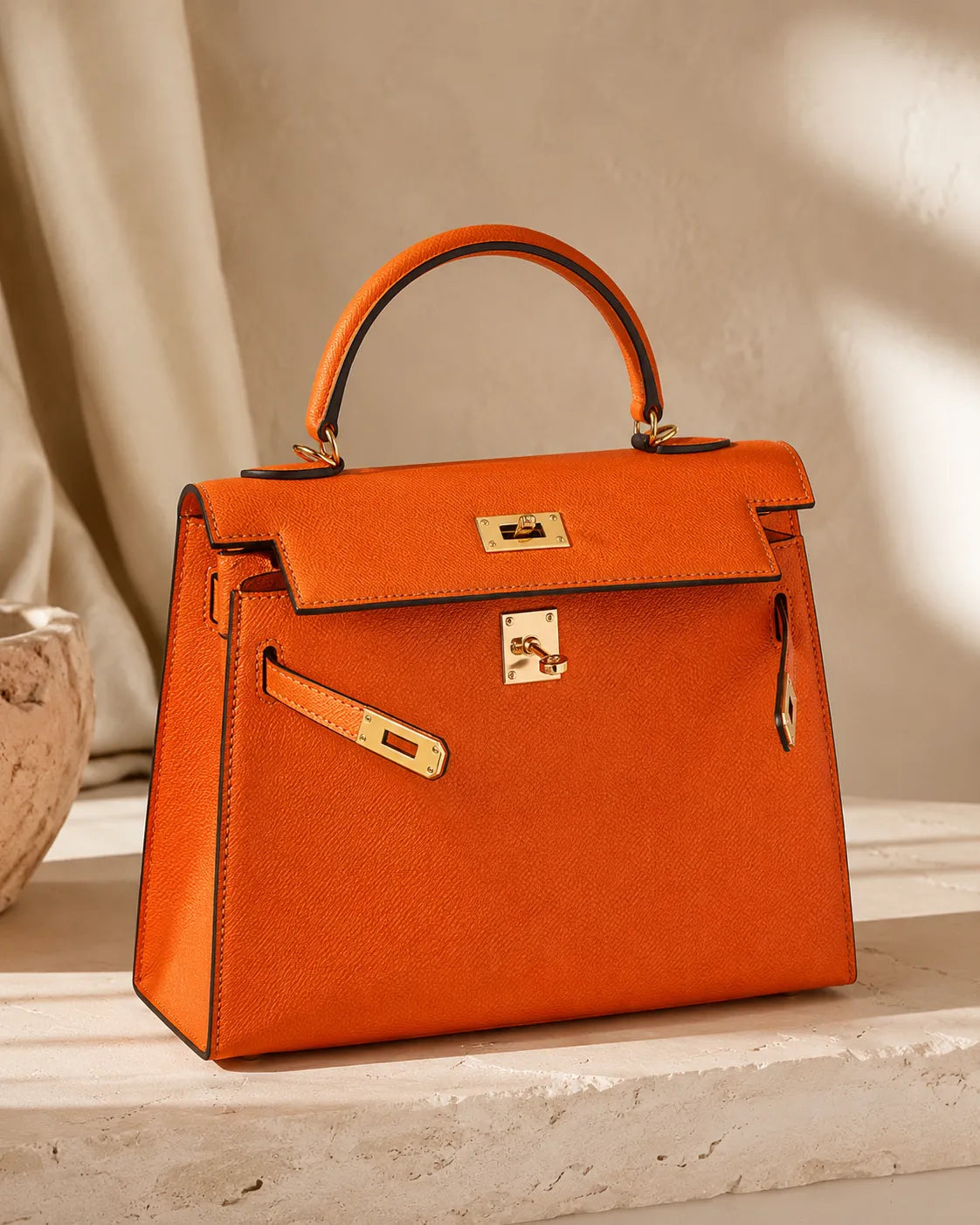Borsa Celeste color arancione