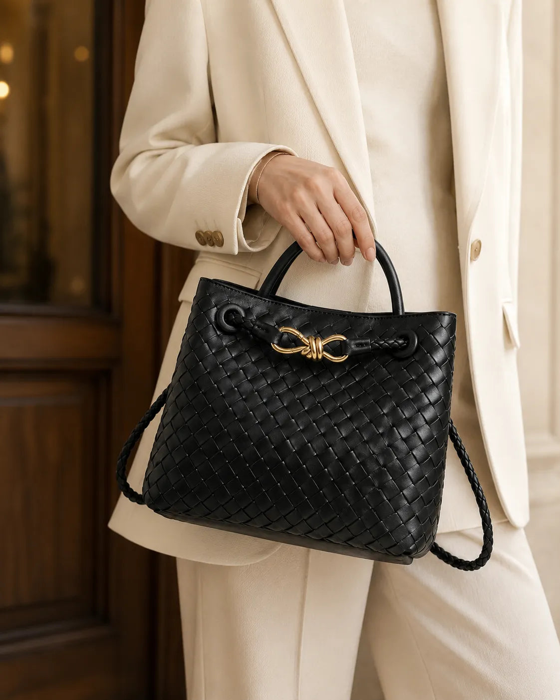 Valentina | Borsa intrecciata con manici