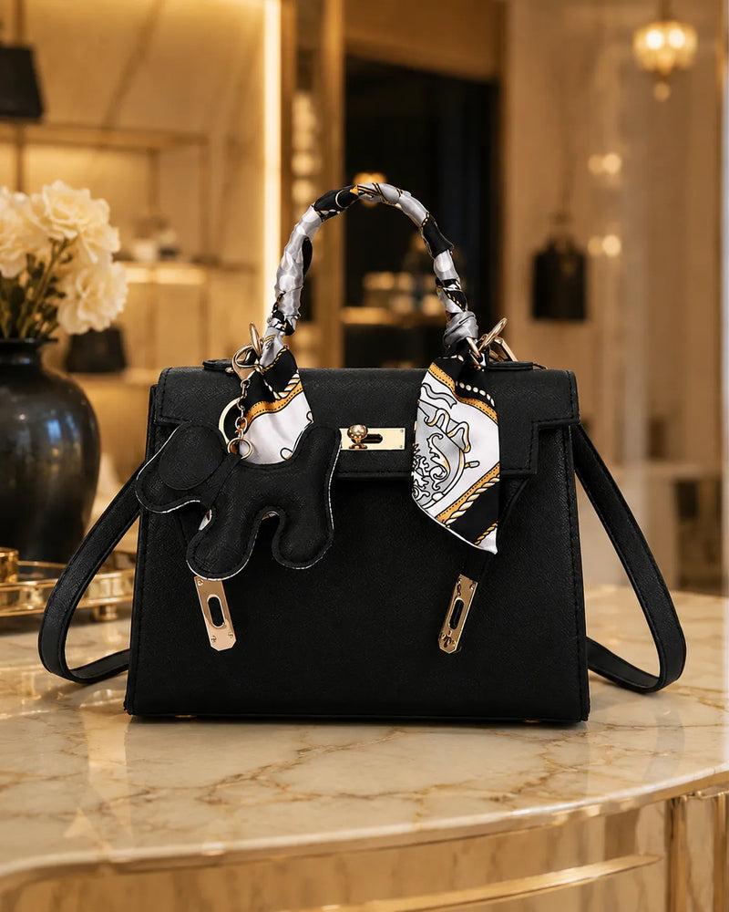 Camille | Borsa a mano con foulard di seta