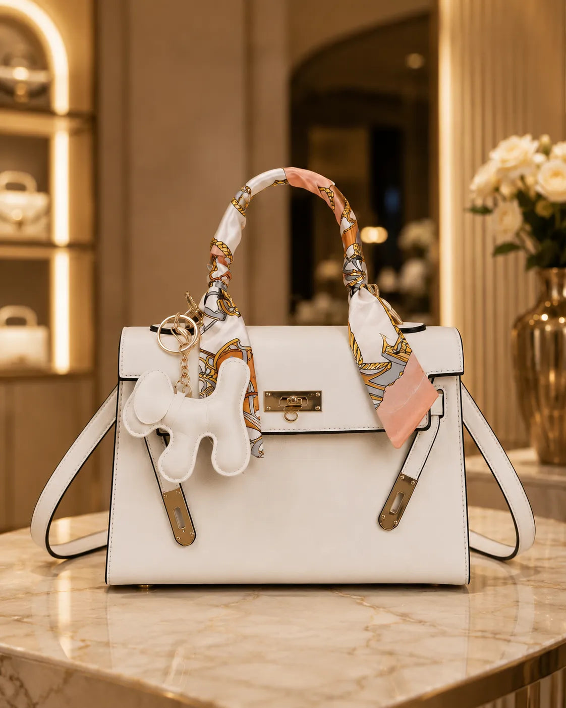 Borsa Camille color bianco