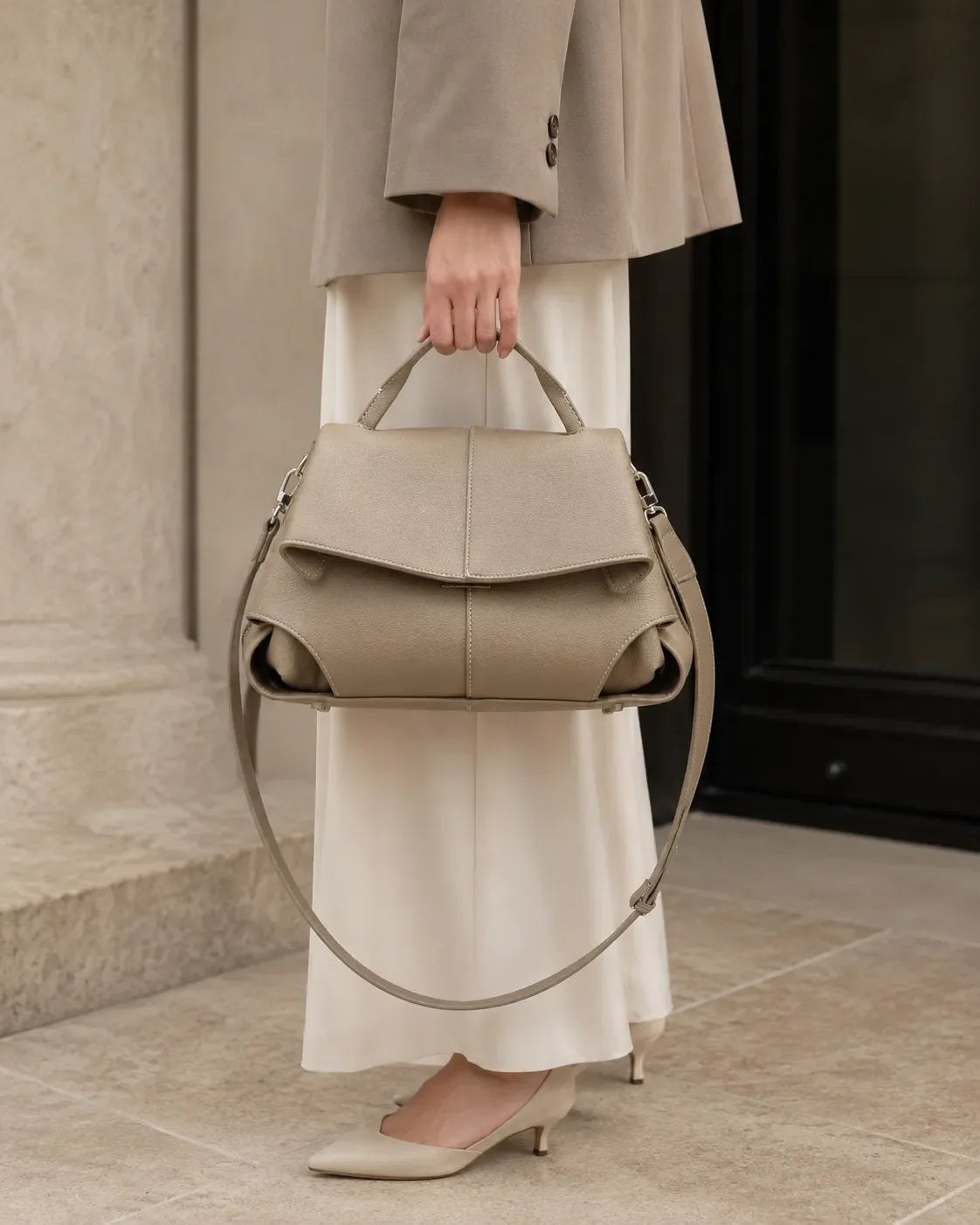 Vivienne | Borsa a mano plissettata