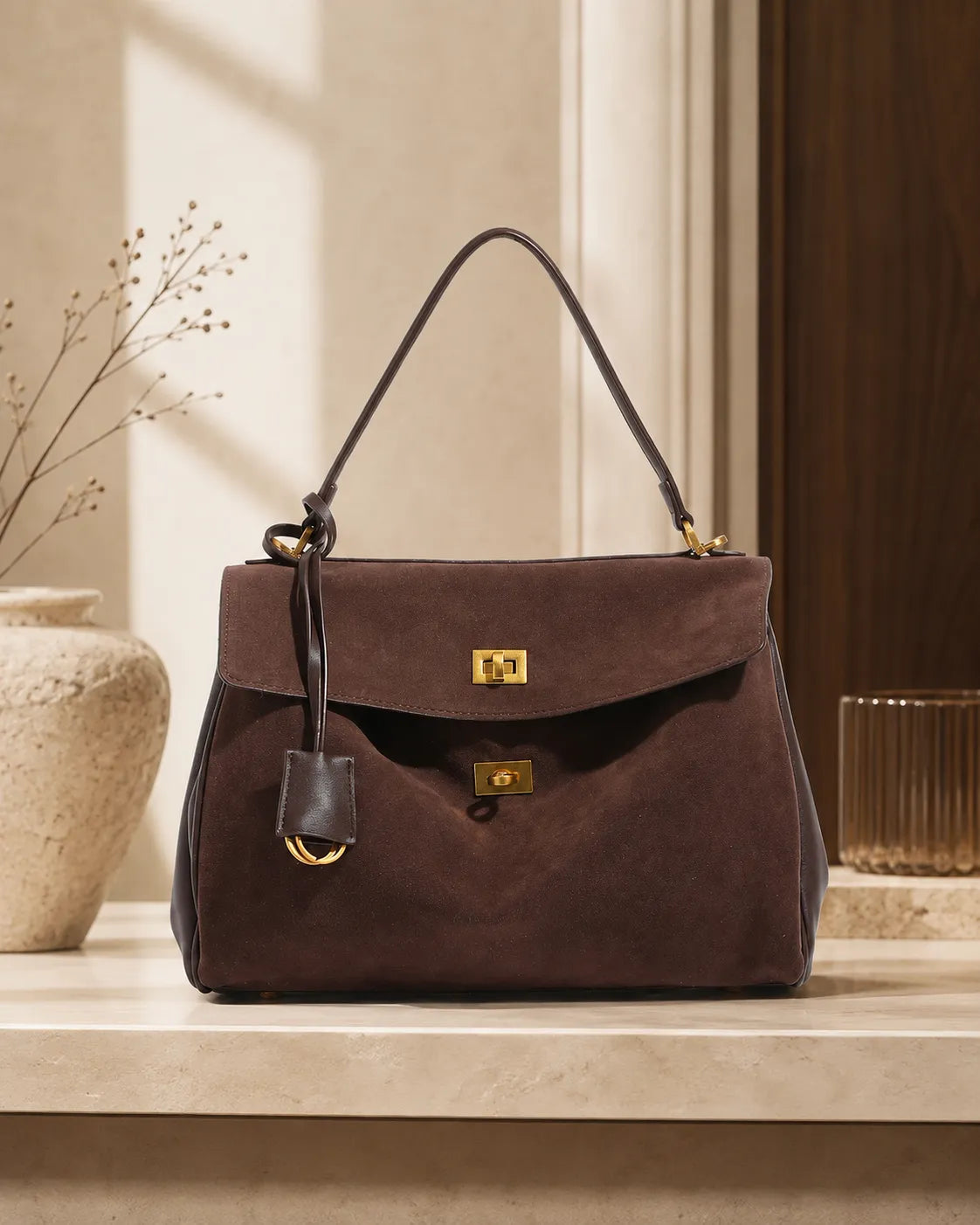 Borsa Marielle color caffè