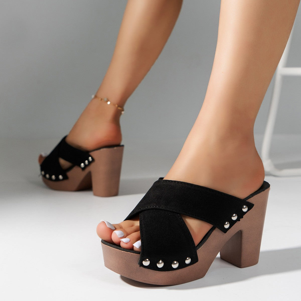 Lola | Sandali con plateau e tacco largo