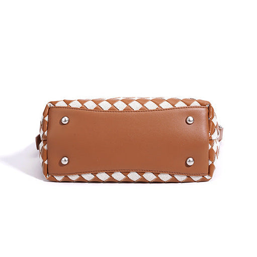 Tori | Borsa hobo intrecciata bicolore