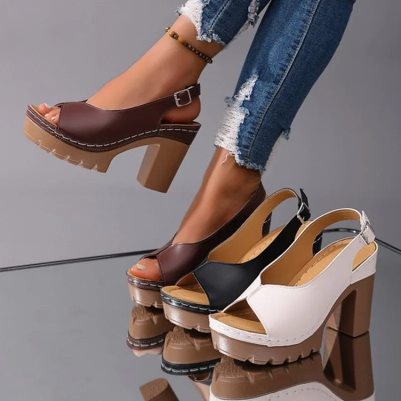 Vivienne | Sandali con plateau retrò