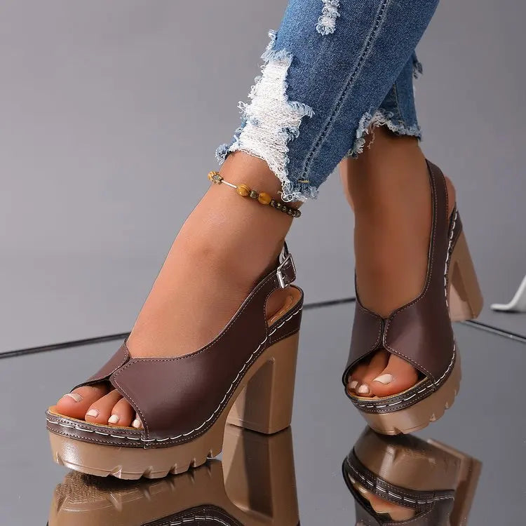 Vivienne | Sandali con plateau retrò