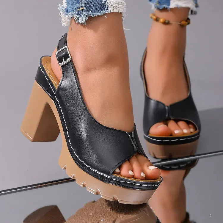 Vivienne | Sandali con plateau retrò