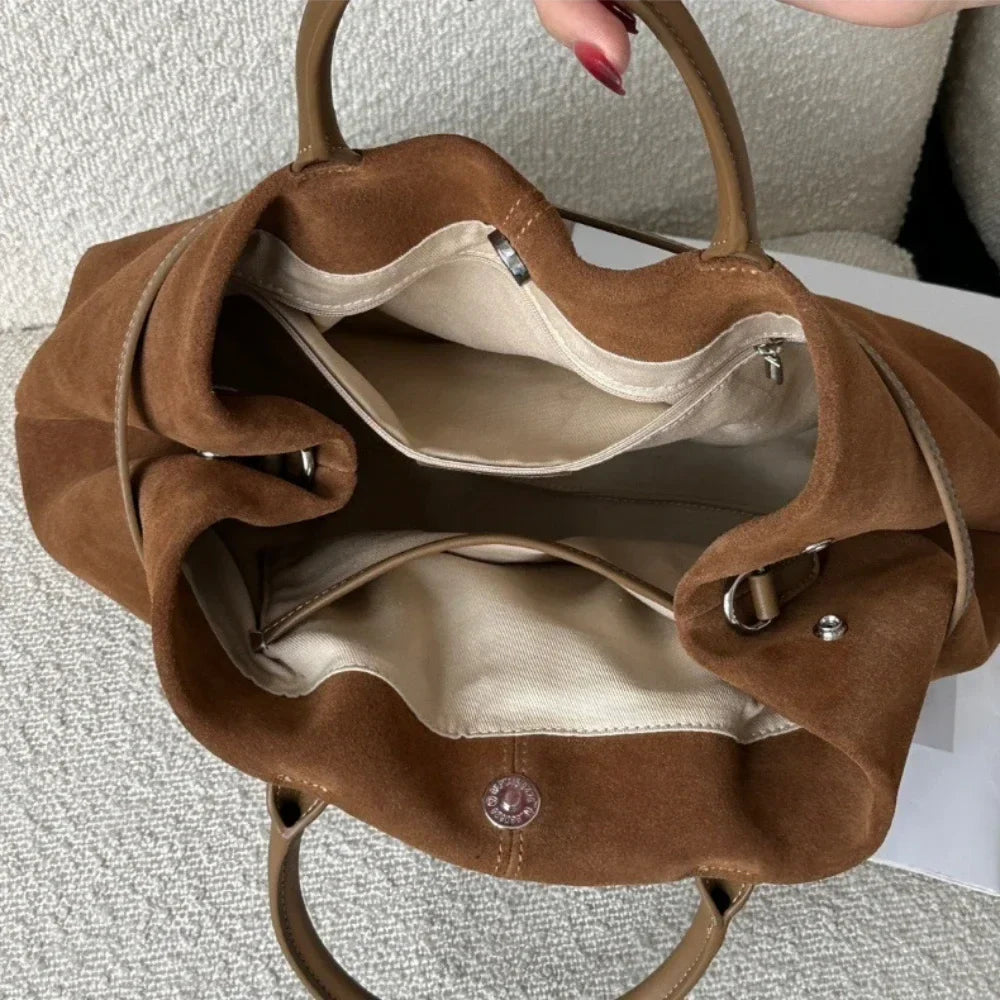 Sutton | Borsa tote in camoscio