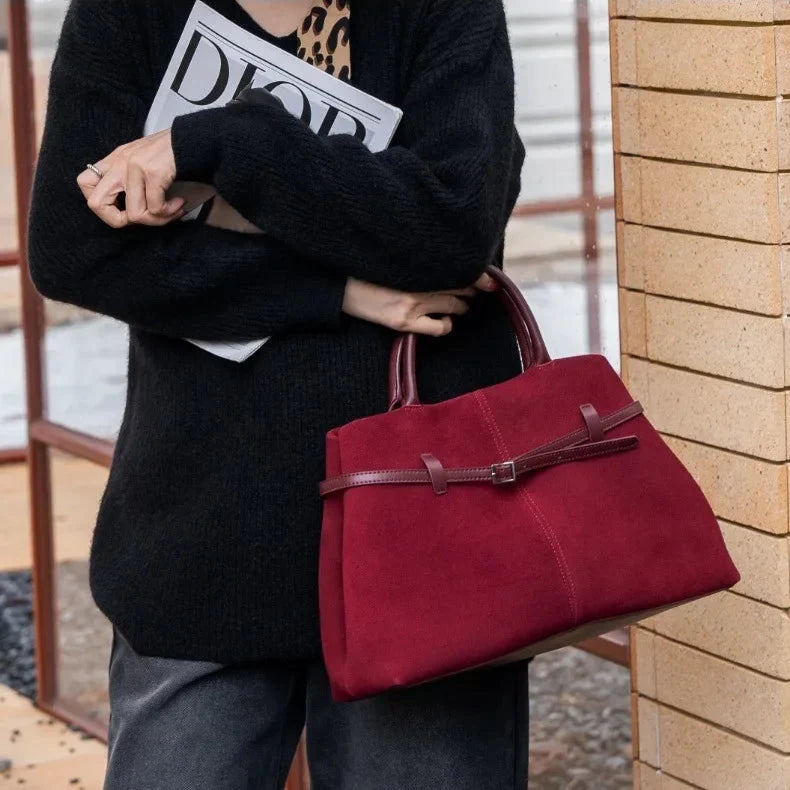 Sutton | Borsa tote in camoscio