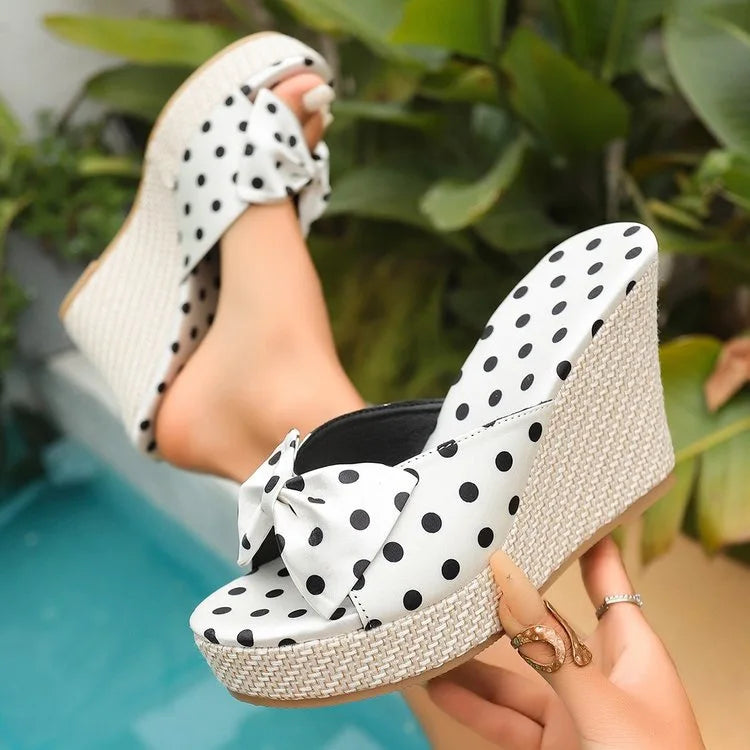 Elara | Zeppe a pois con fiocco