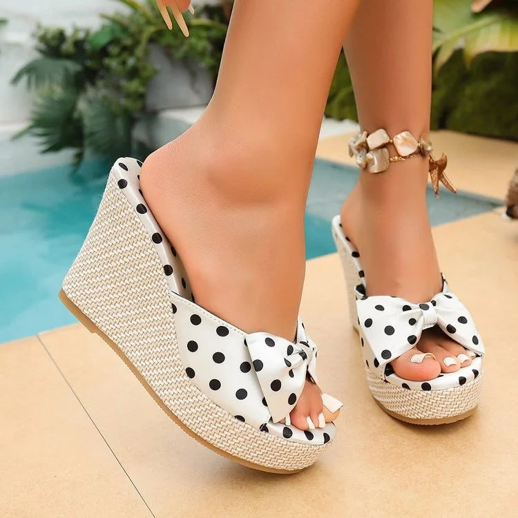Elara | Zeppe a pois con fiocco