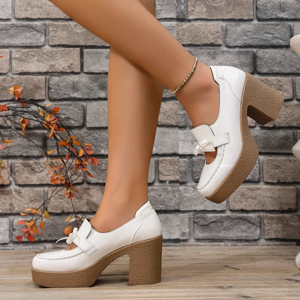 Blair | Scarpe con plateau e fiocco