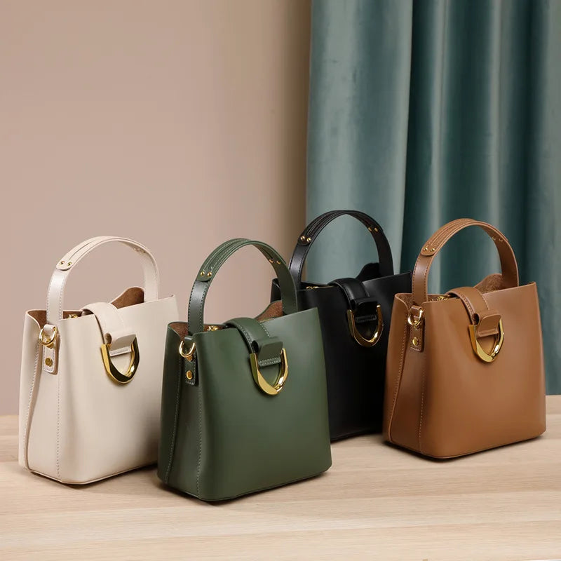 Bella | Borsa a secchiello in pelle
