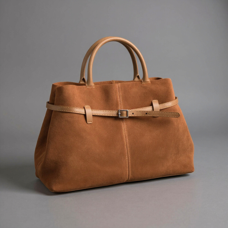 Sutton | Borsa tote in camoscio