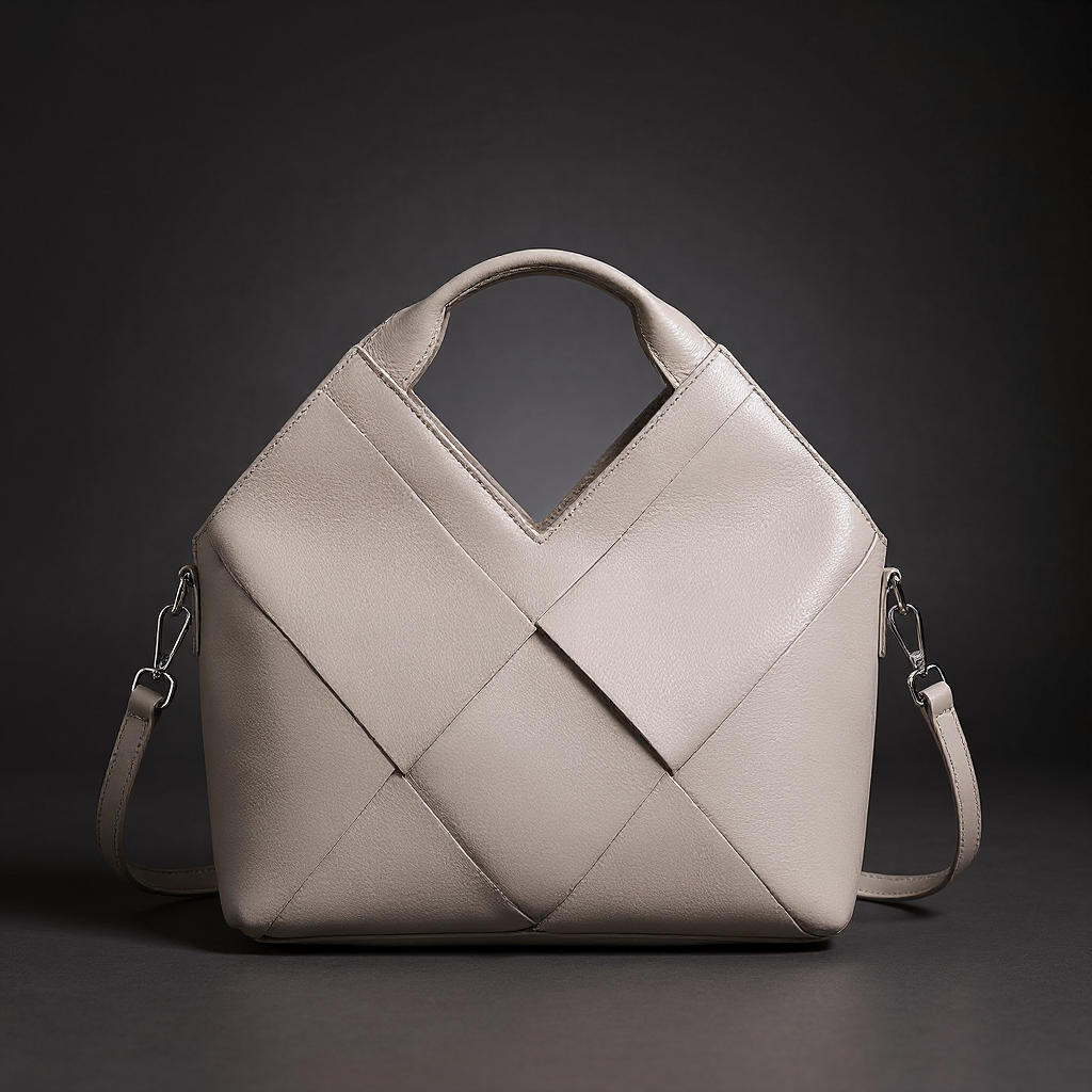 Contour | Borsa in pelle con manico a V