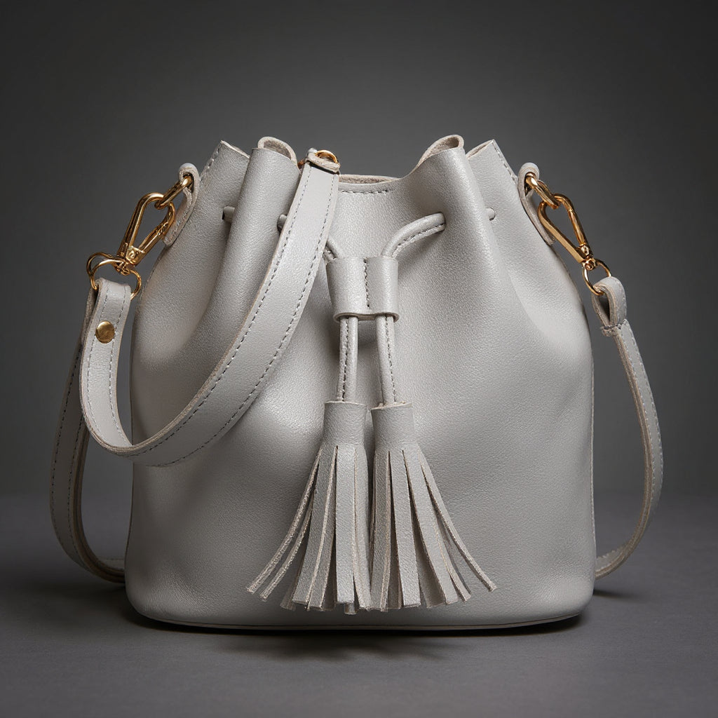 Brenda | Borsa a sacca con coulisse e nappe
