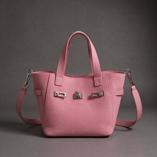 Melania | Mini borsa tote in camoscio