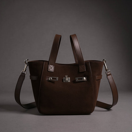 Melania | Mini borsa tote in camoscio