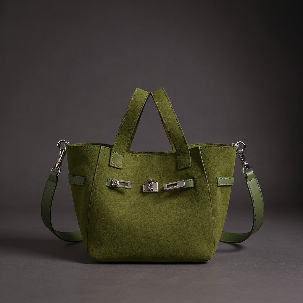 Melania | Mini borsa tote in camoscio