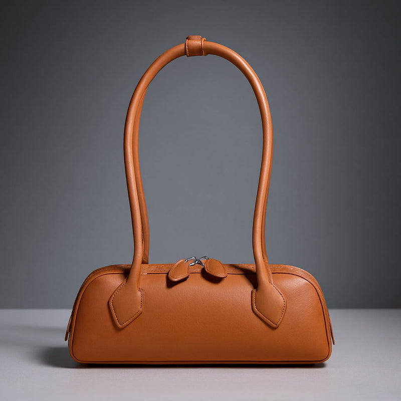 Bianca | Borsa baguette in pelle