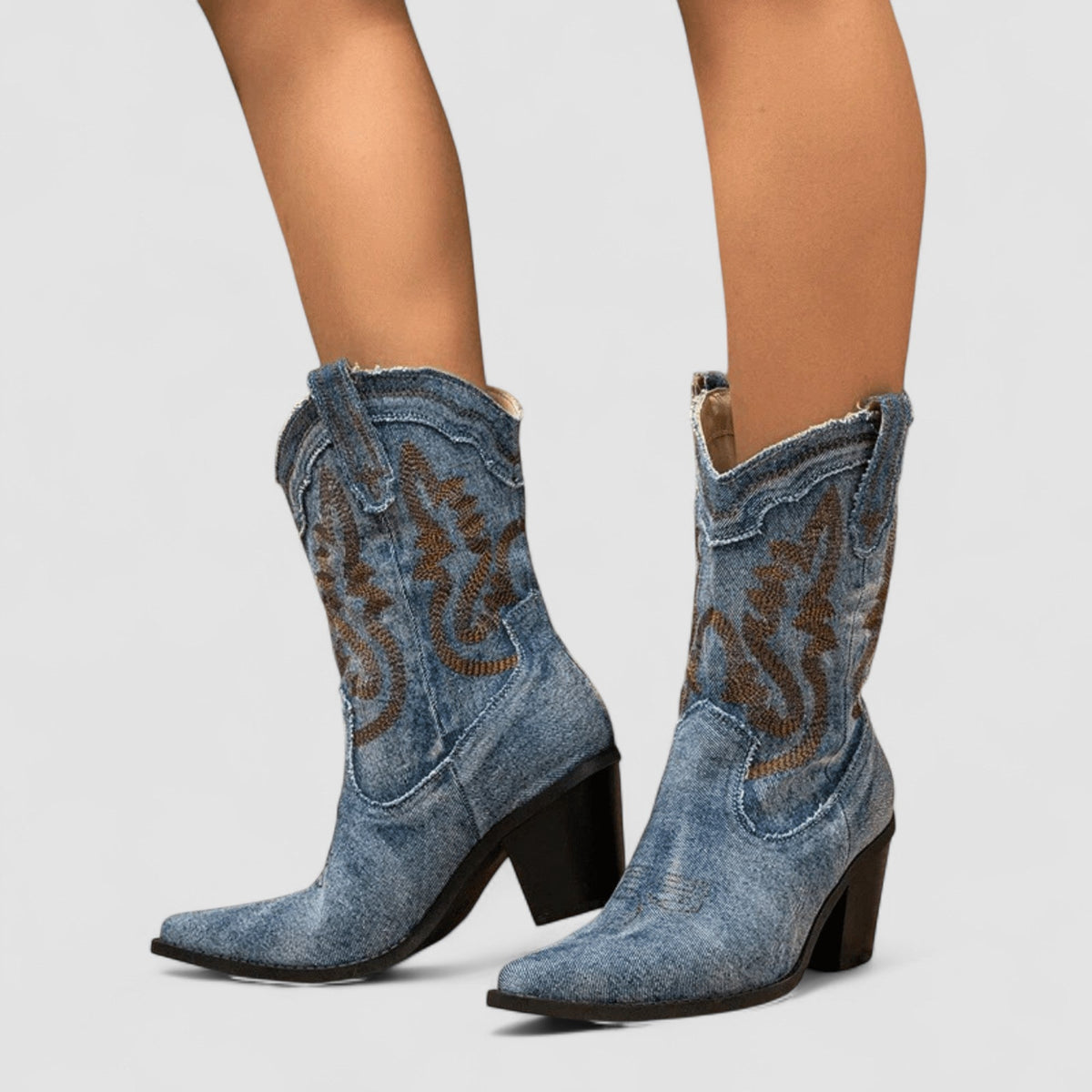 Selena | Stivaletti comfort in denim