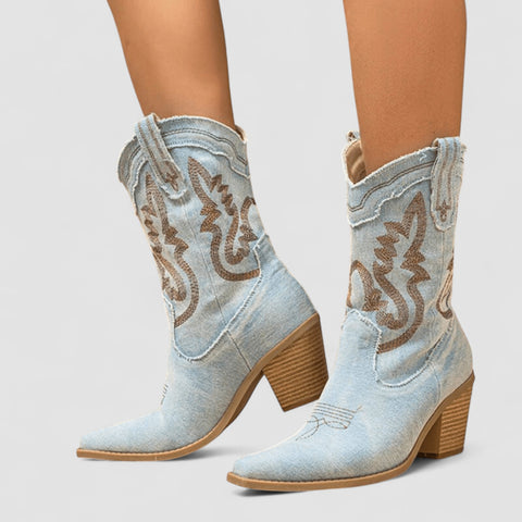 Selena | Stivaletti comfort in denim