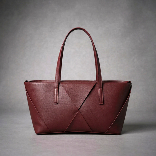 Scultura | Borsa tote allungata plissettata