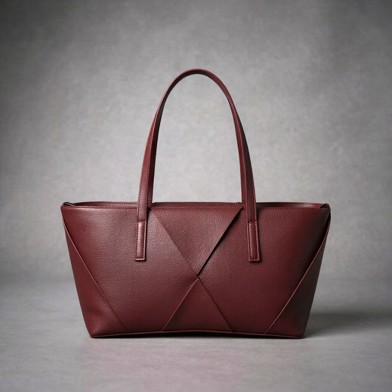 Scultura | Borsa tote allungata plissettata