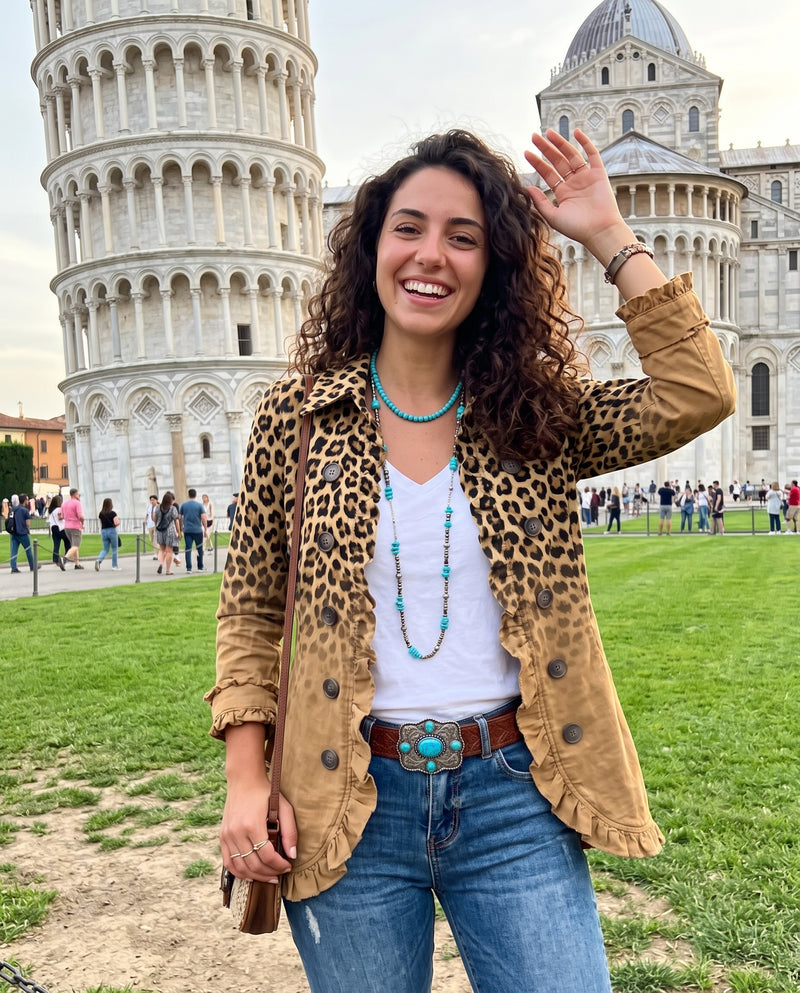 Cliente Lia Conti con la sua giacca