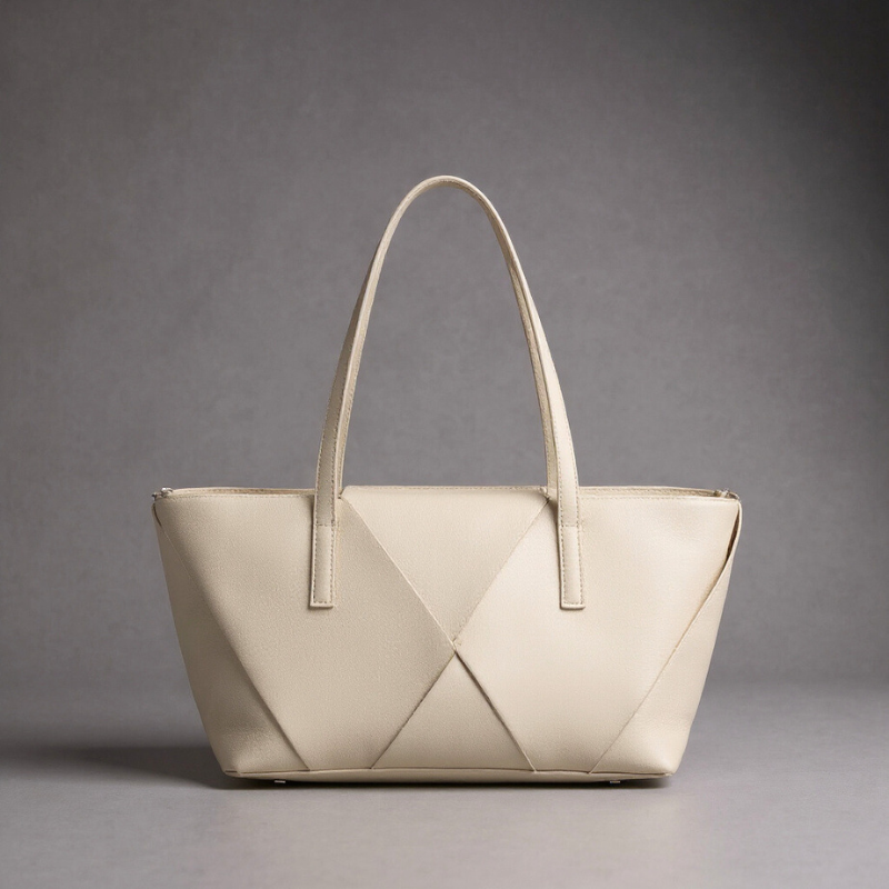 Scultura | Borsa tote allungata plissettata