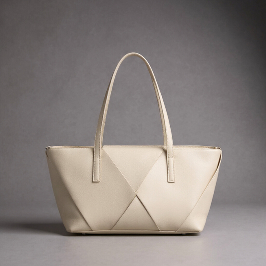 Scultura | Borsa tote allungata plissettata